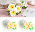 MGLIFEUL 2Pcs Frangipani Flower Candle Wax molds Silicone Shapes for Wax Candles Making Valentine Flower Silicone Large Candle Wax Making molds for Candles moldes de silicona Flores para velas