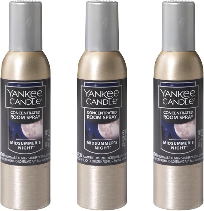 Yankee Candle Concentrated Room Spray, Midsummer's Night, 1.5 OZ (Pack of 3)