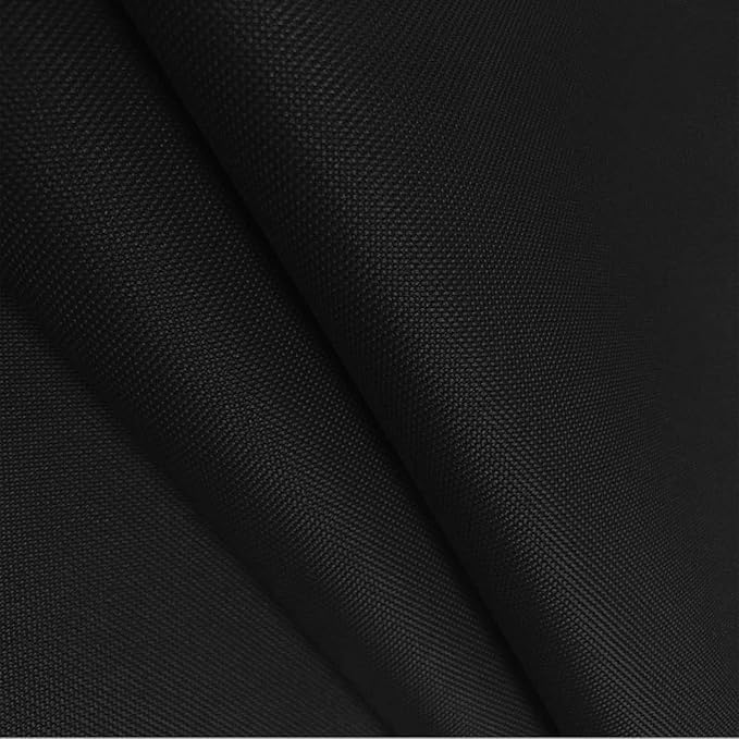 Foreate Waterproof Canvas Fabric by The Yard 600D Upholstery Fabric for Chairs 58" Wide Indoor Outdoor Water Resistant Canvas Polyester Material Sewing DIY Cloth, 8 Yards Black
