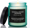 M&SENSE Sandalwood Jasmine Scented Candles for Home, 7.05oz Natural Soy Wax, 50 Hours Cute Candles Non Toxic, Spring Smelling Home Fragrance for Women, Aromatherapy Gifts for Housewarming