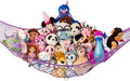 Lilly's Love Large Stuffed Animal Hammock | Corner Hanging Organizer, Toy Storage, Stuffed Animal Storage Net | Made From High Quality Fishing Net, Holds 12lbs | 79"x63"x63" (Purple)