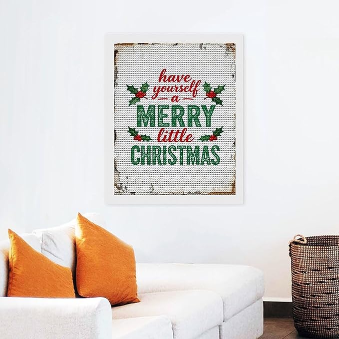 AIVKIEJK Diamond Painting Kits for Adults - Merry Christmas Santa Painting DIY 5D Full Drill Diamond Dots Paintings with Diamonds Gem Art and Crafts Home Decor 16"x20"