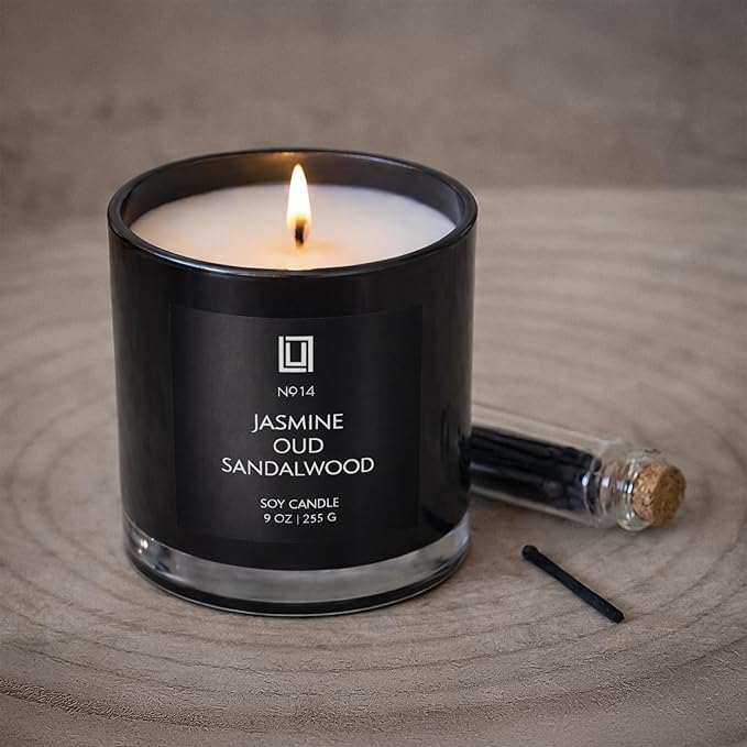 Lulu Candles | Lemon & Vanilla Bean | Luxury Scented Soy Jar Candle | Hand Poured in The USA | Highly Scented & Long Lasting (9 Oz. 2 Pack)