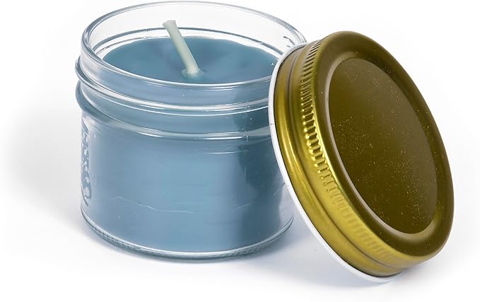 BeeTheLight Beeswax Jar Candle - 100% Pure USA Bees Wax in Glass Container - All Natural Light Honey Scent