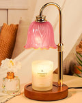 Candle Warmer Lamp, Gold Candle Lamp Warmer with Timer & Dimmer with 2 Bulbs, Birthday Gifts for Women Mom, New Home Bedroom Decor, Height Adjustable