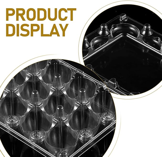 120pcs Quail Egg Storage Tray with Lid Plastic Small Egg Holder Container for Farm Kitchen and Refrigerator Organization