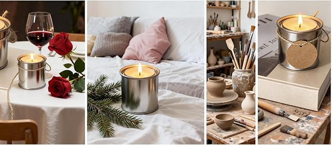 185 Pieces of Candle-Making Tools: 100 Cotton Wicks and 30 Wooden Wicks, 1 Wax Melting Pot, 3 Candle Cups,with Complete Tool Set，for Soy Beeswax DIY Candles