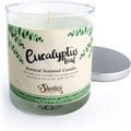 Eucalyptus Leaf Scented Natural Soy Candle, Essential Fragrance Oils, 100% Soy, Phthalate & Paraben Free, Clean Burning, 9 Oz.