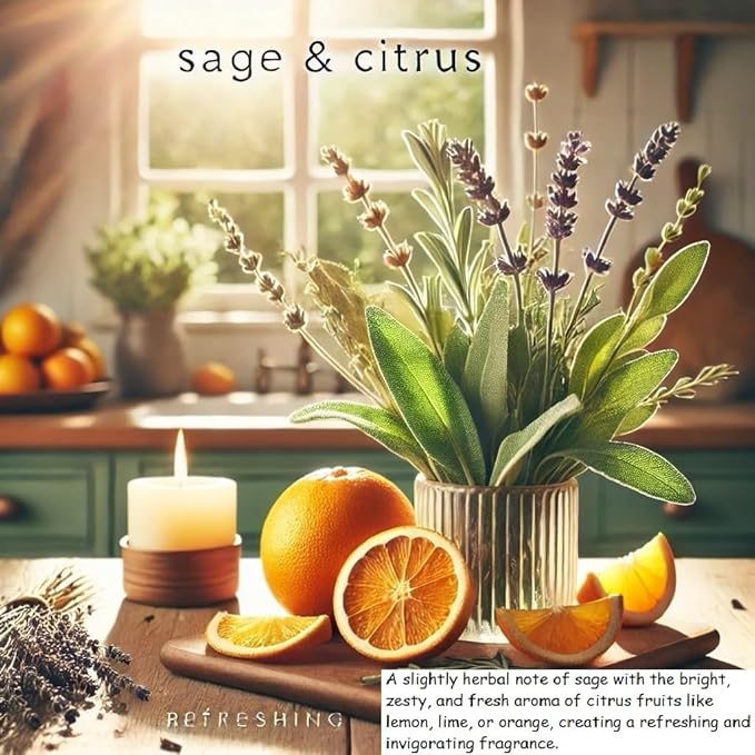 Red Barn Candle Company Wood Dough Bowl Candles | 100% Natural Soy Wax & Essential Oil Infused | Odor Eliminating + Pet Safe | Scented Candle Gifts for Men & Women (Sage & Citrus, 3-Wick)