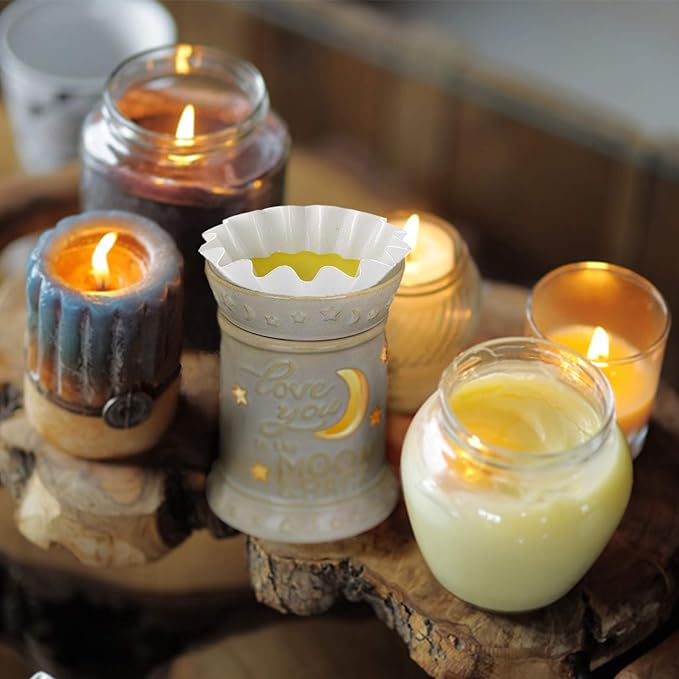 50 Wax Melt Warmer Liners, Scented Wax Melt Cups for Plug in Wax Warmer, Electric Wax Melter, Candle Warmer Plate, and Wax Burner, Reusable and Leakproof for Any Scented Wax Cubes