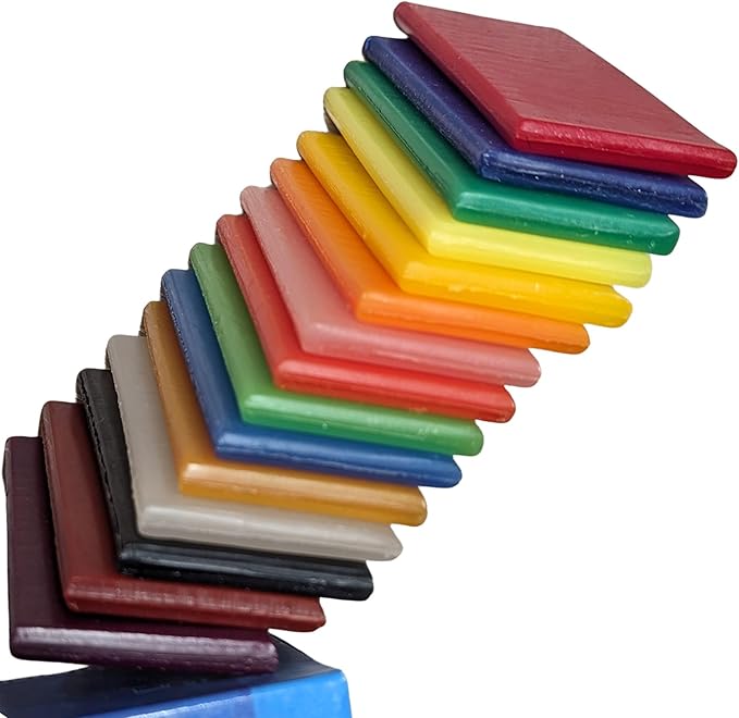 Stockmar Natural Modelling Beeswax: 15 Assorted Colors of Beeswax Sheets Safe for Kids, Toddlers, Adult Artists - Non Toxic, Non Drying Modeling Wax for Homeschoolers, Waldorf Organic Art Supplies