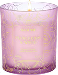 M&SENSE Plum Berry Wood Scented Vegan Soy Candles, Naturally Scented No Toxin, 8.1oz 42-Hour Slow Burning, Cozy Fall Home Fragrance for Relaxation, Housewarming Gift for Adults