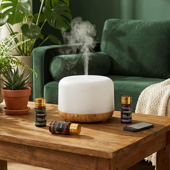 SACATR 50 Pcs Natural Essential Oil Set -Essential Oils Gift Set for Diffuser, Home Care, DIY Candle and Soap Making(50 * 5ML)