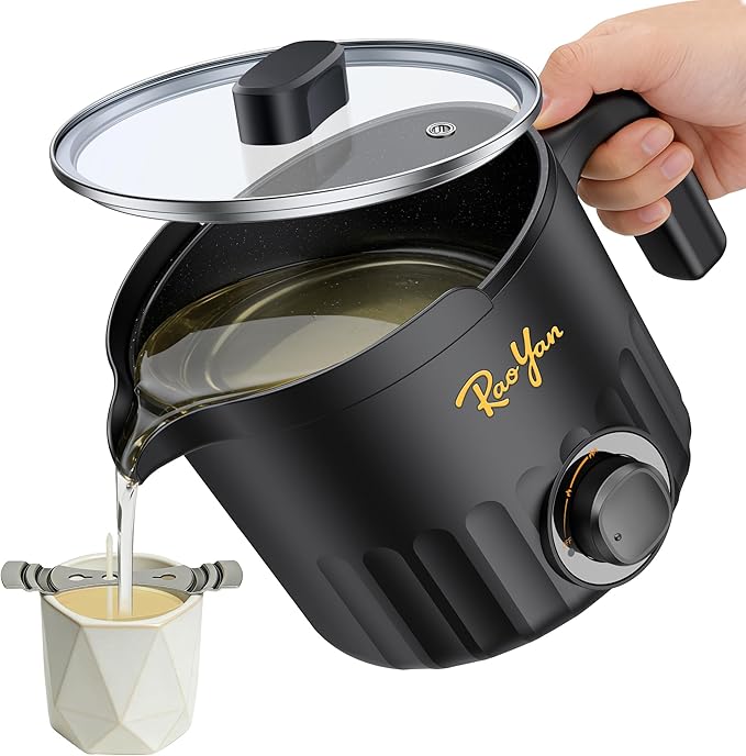 1.5L Candle Wax Melter with Pour Spout, Candle Making Kit for Beginners and Adults, Wax Melting Pot for Candle Making with Stirring Spoon - Black