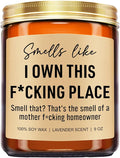 Funny Scented Candle, House Warming Gifts New Home, Housewarming Gifts for Women, Men, Couple, New Homeowner - First Apartment Essentials - Closing Presents for Home Buyers - 9 oz