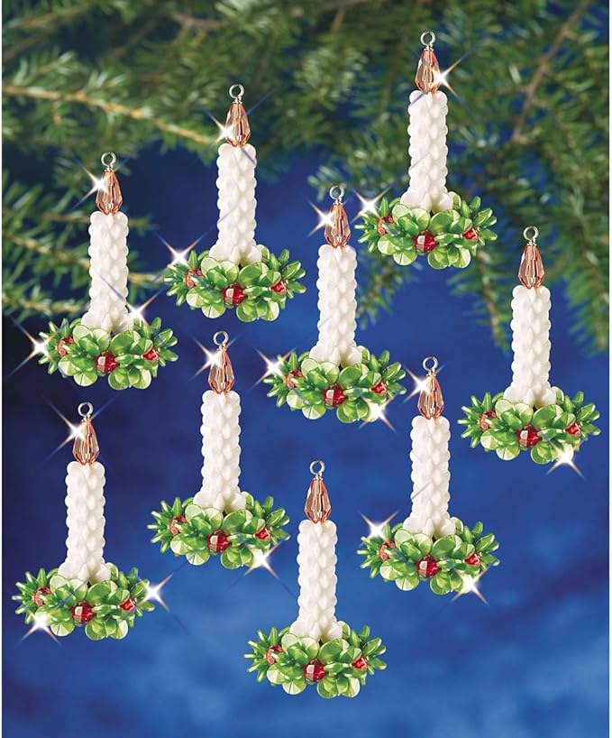 The Beadery - Candle Wreath Ornament Kit - Makes 12-7464