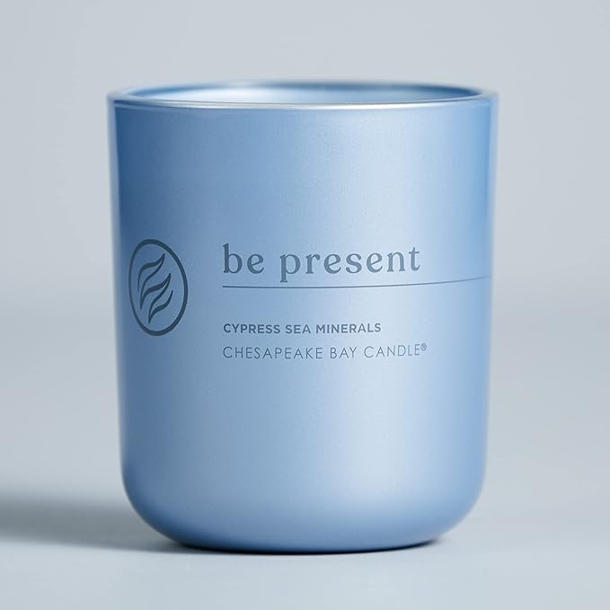 Chesapeake Bay Candle Intentions Collection Candle Be Present: Live in the moment (Cypress Sea Minerals) 13 oz Home Décor