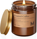 M&SENSE Roasted Coffee Scented Christmas Candle Gift, Aromatherapy Candle Set for Women, Soy Wax Candles Home Scented, Long Lasting Amber Jar Candles Gift for Christmas, Thanksgiving, Holiday