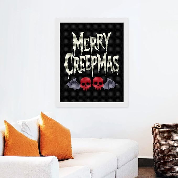 AIVKIEJK Diamond Painting Kits for Adults - Halloween & Christmas Gothic Ghost Christmas Painting DIY 5D Full Drill Diamond Dots Paintings with Diamonds Gem Art and Crafts Home Decor 16"x20"