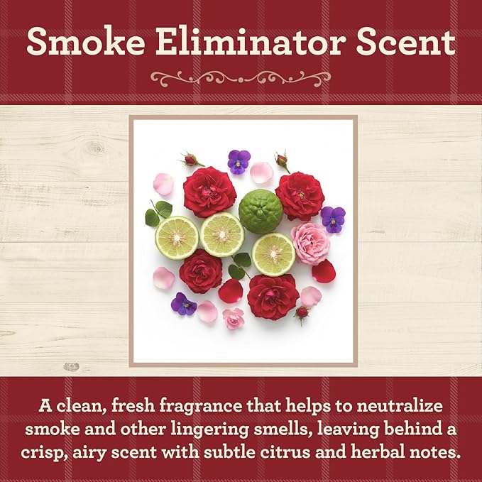 Our Own Candle Company, Smoke Eliminator Scented Mason Jar Candles, 40 Hour Burn Time, 7 Ounces (3 Pack)
