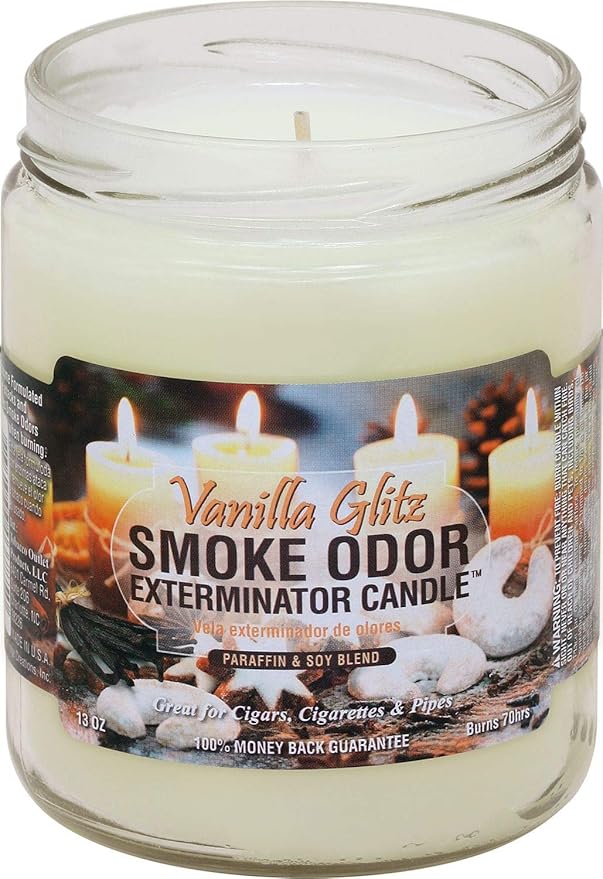Smoke Odor Exterminator 13oz Jar Candles (Vanilla Glitz, 1)