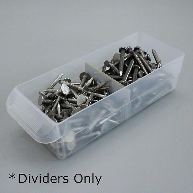 (32-Pack) Small Drawer Dividers compatible with Craft Cabinet and Hardware Storage Organizers, (Dividers Only) Made of High-Strength Fiberglass, Easy to Label