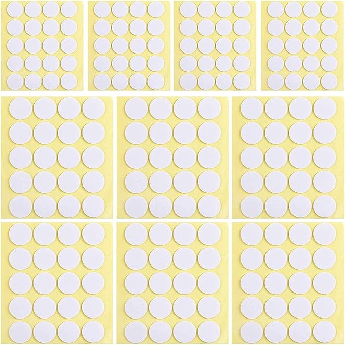SANNIX 600Pcs Candle Wick Stickers, Heat Resistance Double-Sided Wick Stickers for Candle Making, Adhere Steady in Hot Wax Stickers for Candle Making