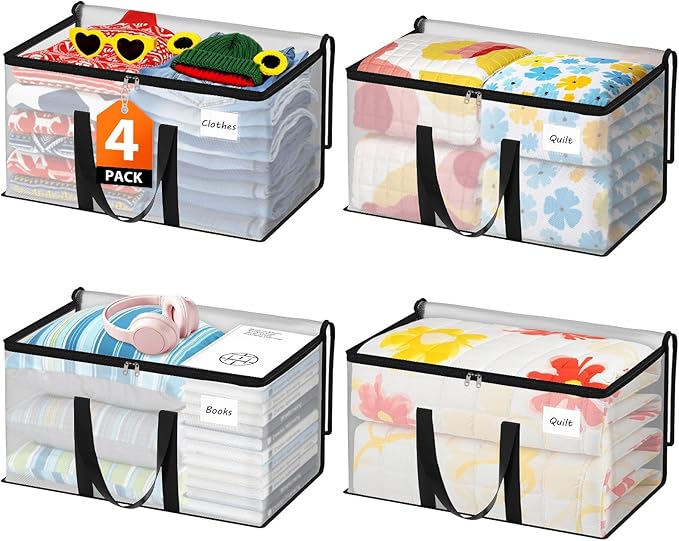 Fab totes Moving Bags Extra Heavy Duty Oversized Storage Bags with Reinforced Handle and Double Zippers,Moving Supplies Totes for Storage Packing Dorm Room Essentials Alternative to Moving Boxes