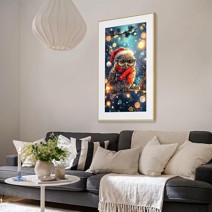 ATDMS Large Diamond Painting Kits for Adults DIY 5D Christmas Diamond Art Kits for Adults Full Drill Christmas Bird Diamond Painting Kits Gem Art Kits for Home Wall Decor 15.7x27.5 Inch