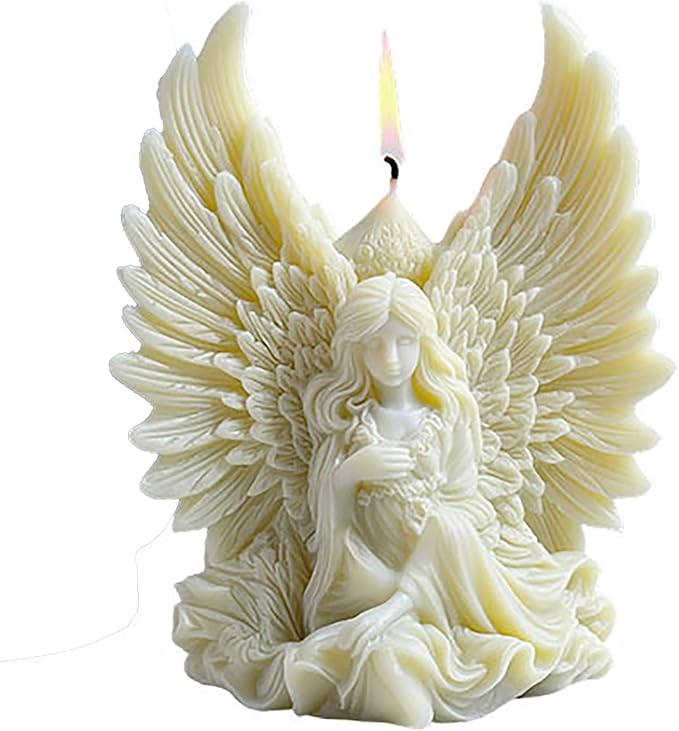 Angel Silicone 3D Flower & Rose Mold - Peony & Candle Mold for Resin, Clay & Soap Making - Craft Supplies
