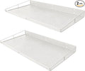 RedCall Heavy-Duty Wall Shelf, 2 Pack Garage Shelf, 23.5" x 12" Large Wall Mounted Shelves for Garage, Laundry Room, Closet, Holds Up to 75 Lbs