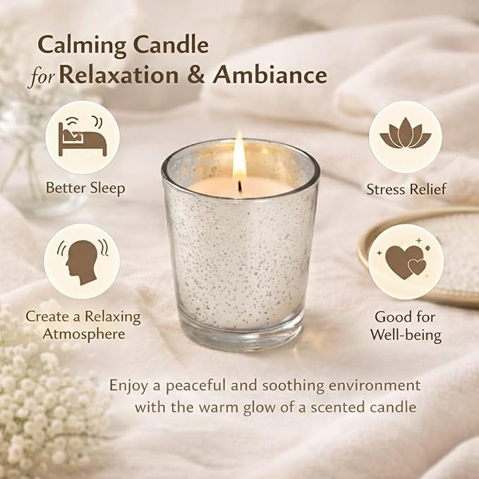 Hosley Set of 12 Silver Mercury Filled Glass Votive Candles. Ideal Gift for Weddings, Bridal Showers, Parties, Home Decor, and Special Events