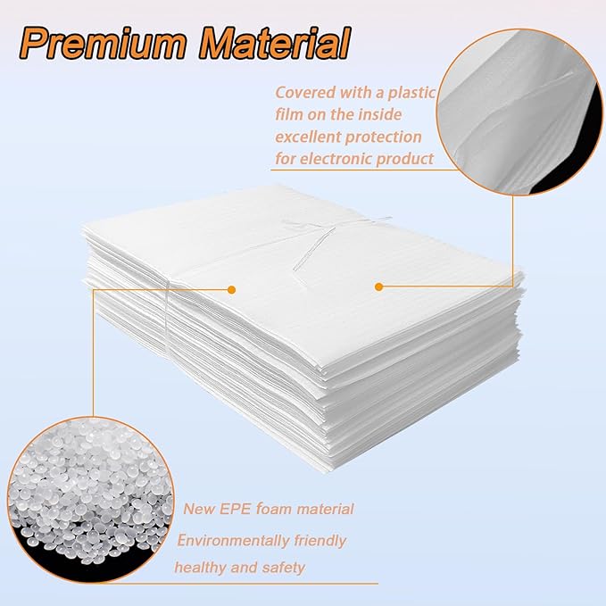 16'' x 20'' Large Cushion Foam Pouches, 25Pcs Foam Wrap Pouches for Extra Protect Fragile Items, Cushioning Packing Foam Pouches for Shipping, Moving and Storage