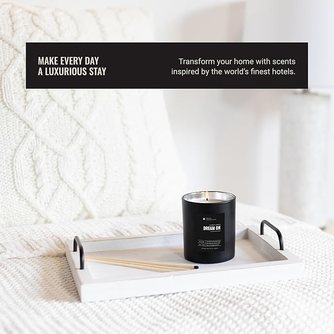 Sweetest Taboo Deluxe Scented Candle, Luxury Hotel Inspired Big Candle with Hints of Decadent Citrus, Juicy Berries, and Floral Peony, Long Lasting 300 Hour Burn Time, 55oz Black