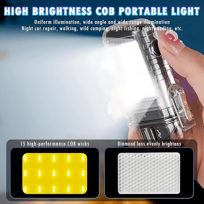 Rechargeable Electric Lighter with 360° Flexible Long Neck Plasma Lighters, Waterproof USB Arc Lighters with LED Battery Display & Flashlight for Camping, USB Flameless Lighter (Red)