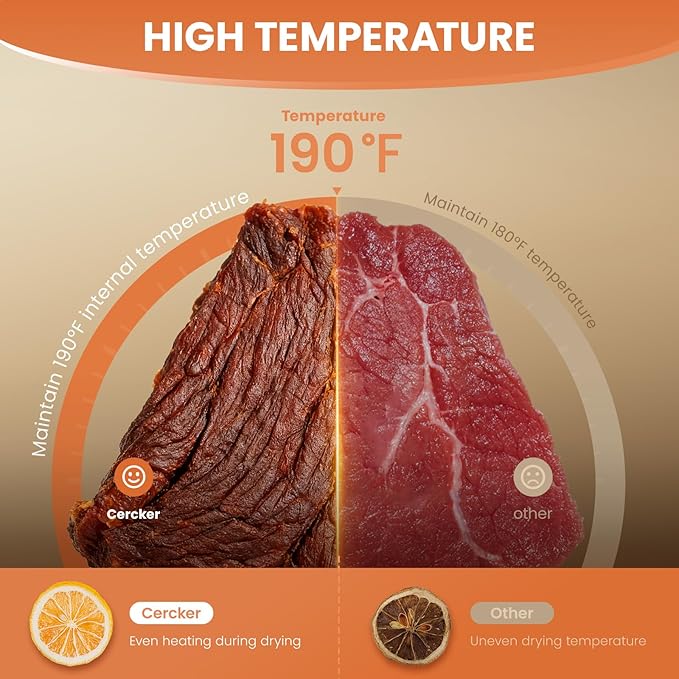 Food-Dehydrator Machine 12 Stainless Steel Trays, 10.9ft² Meat Dehydrator for Jerky, 800W Dryer for Herbs, 190ºF Temperature Control,24H Timer,Powerful Drying Capacity for Fruits,Yogurt