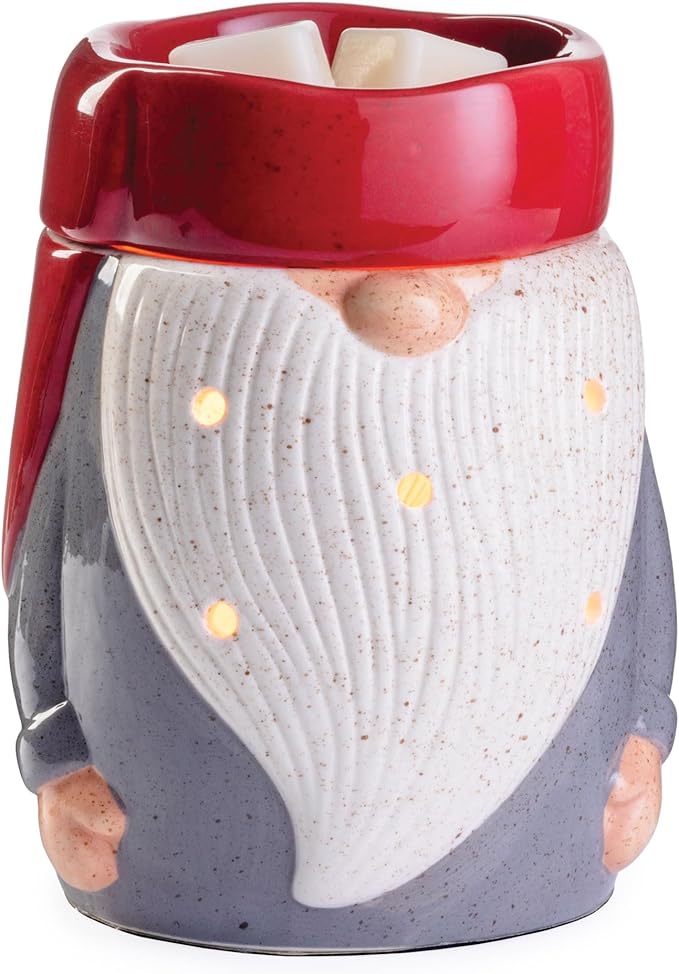 Candle Warmers ETC. Illumination Fragrance Warmer- Light-Up Warmer for Warming Scented Candle Wax Melts and Tarts or to Freshen Room, Gnome