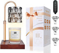 TOACSUCP Candle Warmer Lamp with 3 Bulbs, Adjustable Height Dimmable Candle Warmer with Timer, Compatible with Large Jar Candles, Candle Lamp with Charming Gift Box Ribbon for Her/Him