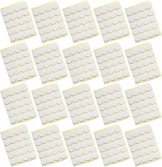 Pack of 20 Sheet Secure and Reliable Candle Wick Stickers Adhesive Heat Resistant Stickers Great for DIY Candle Making, As Pictures Shown