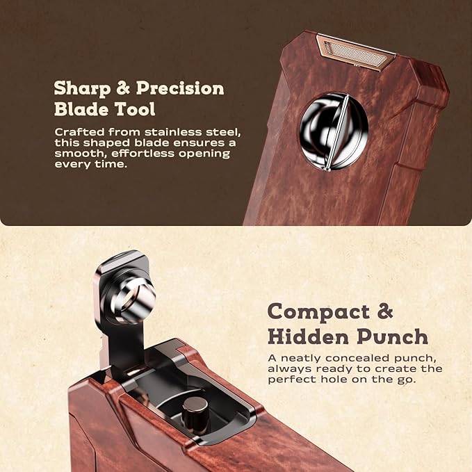5-in-1 Torch Lighter with Tool, Holder, Punch, Draw Enhancer Tool, Double Jet Flame, Windproof Rechargeable Lighters, Versatile Gifts for Men, Refillable Butane Lighter for Candles, Travel