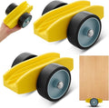 2 Pcs Plywood Dolly Drywall Dolly Cart, Small Drywall Cart with Wheel, Slot Sizes of 1/2", 3/4", 1", and 1-1/4 Inches Wood Paneling and Plywood Carrier, Holds up to 250 Lbs, 6x5x3 Inches