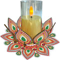 5D DIY Diamond Art Painting PVC Flower Candle Holders Tealight/Tea Light/Votive Candle Holder, for Table Centerpiece Home Décor Party Wedding Dinning-Flower-10