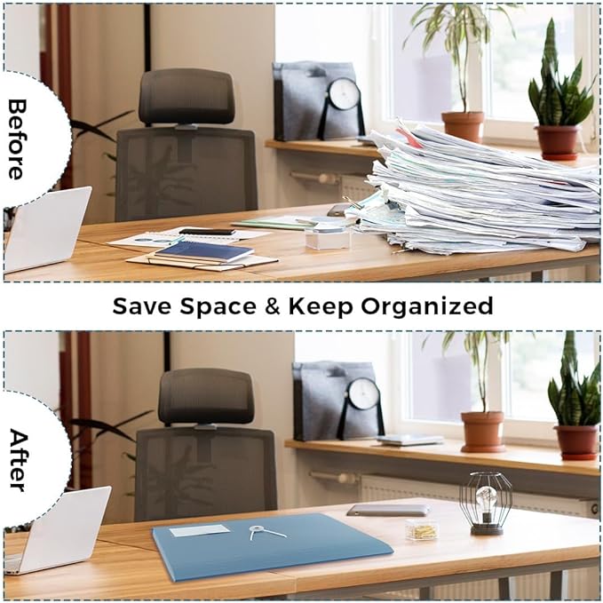 SKYDUE Expanding File Folder, Accordion File Organizer with 13 Pockets for A4/Letter Sized Paper, Accordion Folder with Labels - Document Receipt Organizer for Office, School, Home