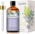 PHATOIL 3.38FL.OZ Rosemary Essential Oil, for Aromatherapy Diffusers, Humidifiers, Great for DIY Candle and Soap Making, Huge 100ML Bottle