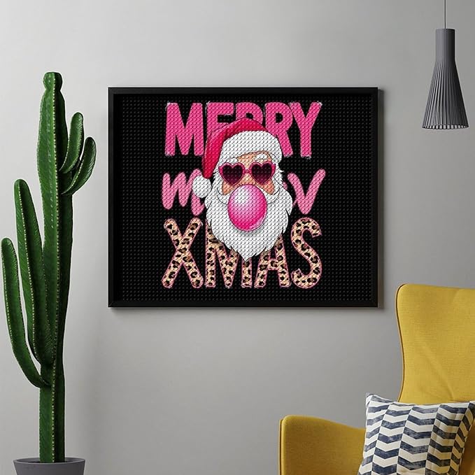 AIVKIEJK Diamond Painting Kits for Adults - Santa Christmas Painting DIY 5D Full Drill Diamond Dots Paintings with Diamonds Gem Art and Crafts Home Decor 16"x20"