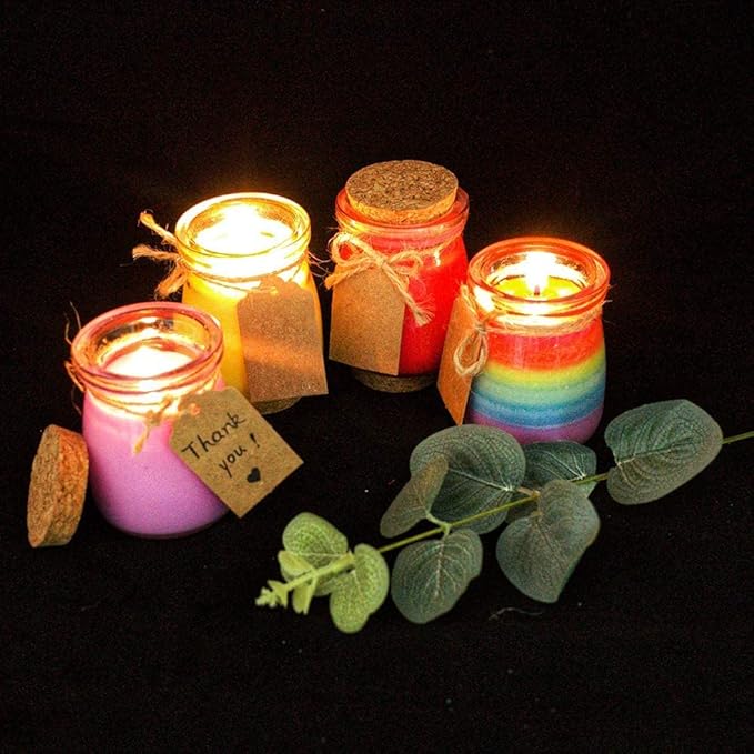 Complete Candle Making Kit Supplies - Full Beginners Soy Candle Making Kit Including Soybean Wax Dyes Wicks Pot TH0JY-1210