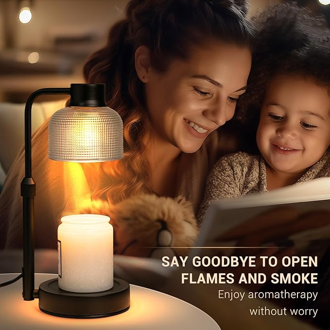 KLL Candle Warmer Lamp with Timer: Mothers Day Gifts, Gifts for Mom, Birthday Gift for Women - House Warming Gift New Home Decor - Wax Melt Warmer for Scented Jar Candles