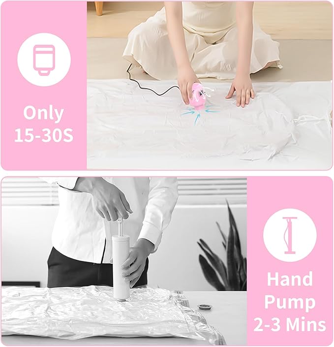 Vacuum Pump for Storage Bags Electric Pump for Vacuum Storage Bags Space Saver Bag Portable Electric Pump