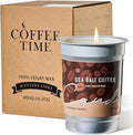 M&SENSE Iced Coffee Candle Summer Sea Salt Scented, Soy Wax 16.2oz 100 Hours Long Lasting Clean Burn, Large Jar Candles for Home Scented, Stress Relief Aromatherapy Gifts for Women Men