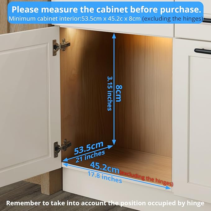 ZOINLIY Pull Out Cabinet Organizer, Versatile Slide Out Kitchen Organizers and Storage,Heavy Duty Drawer Cupboard Storage Basket, Smooth Sliding, Chrome Finish,17.8" W x 21" D